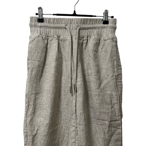 Quince Womens 100% European Linen Wide Leg Pants Size XS Neutral Beachy Travel - Picture 4 of 7